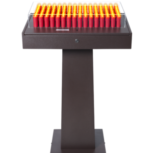 Lampadario Electrónico 128 Velas Rojas